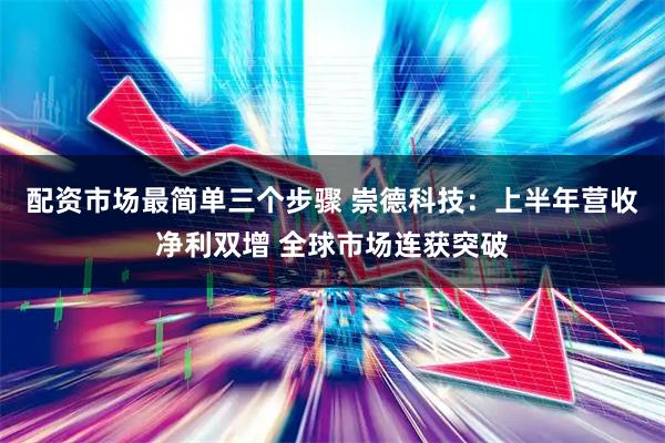 配资市场最简单三个步骤 崇德科技：上半年营收净利双增 全球市场连获突破