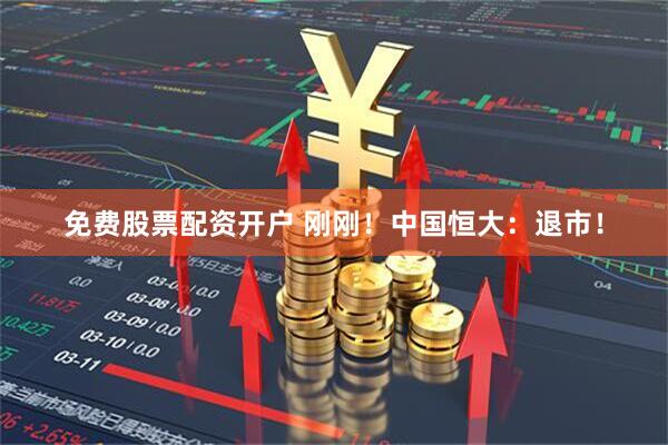 免费股票配资开户 刚刚！中国恒大：退市！